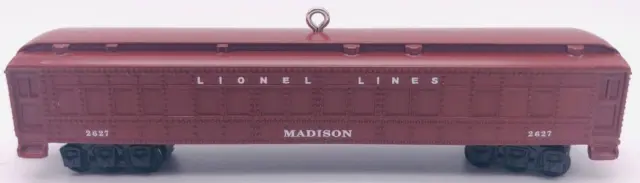 2016 Lionel 2627 Madison Passenger Car Hallmark Ornament