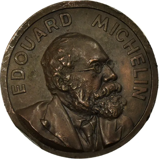 [#716763] France, Medal, Edouard Michelin, Automobile, 1982, Brunswier, AU(55-58