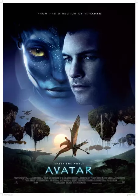 Avatar Movie Poster Film A4 A3 Art Print Cinema