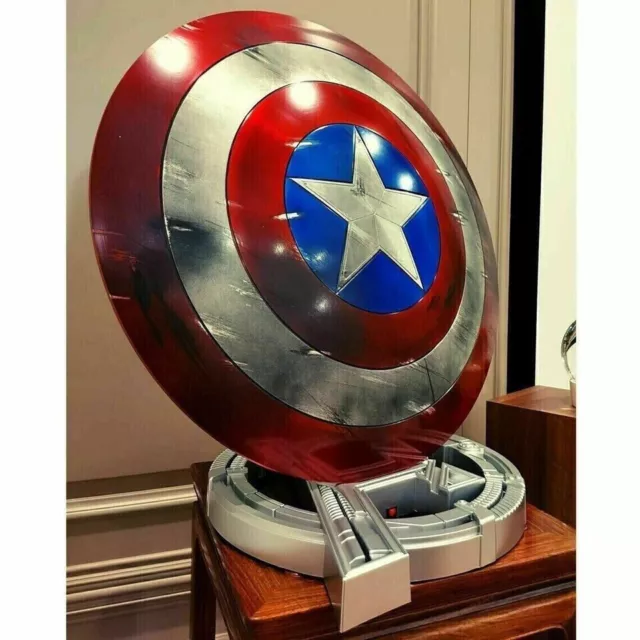 24"Captain America's Shield Metal 1:1 Captain America Shield Movie Prop...