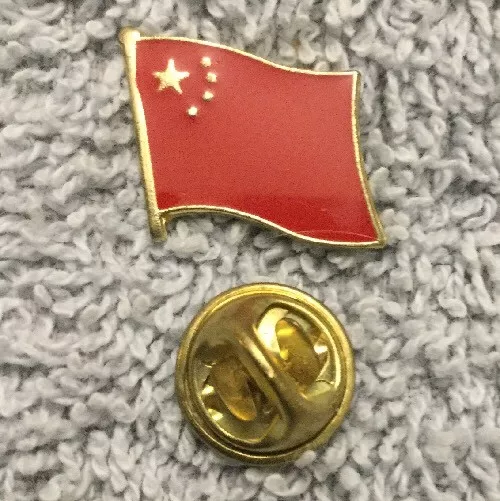 China RPC drapeau national Asie pays chapeau or broche revers cravate tac G10F 2