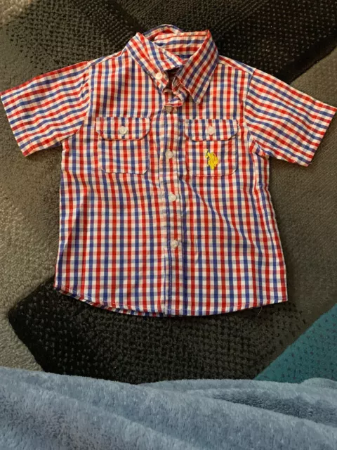 U.s.polo Assn.short Sleeve Shirt Size 24 M