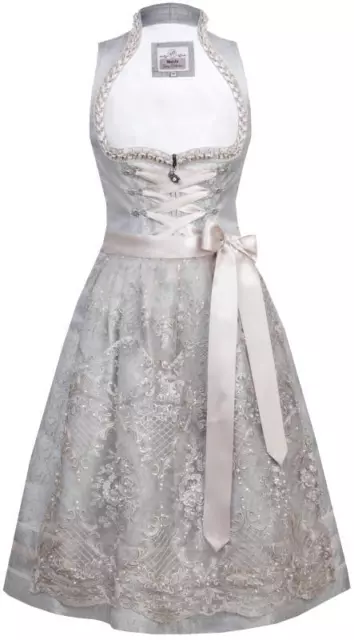 Neues MarJo Dirndl Adele,silber-nutria,58cm,edel, Letzte Gr.34-46,neu,reduz.-40%