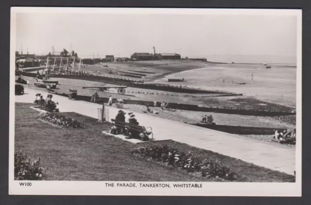 1955 The Parade Tankerton Whitstable Superb Real Photo Postcard Kent