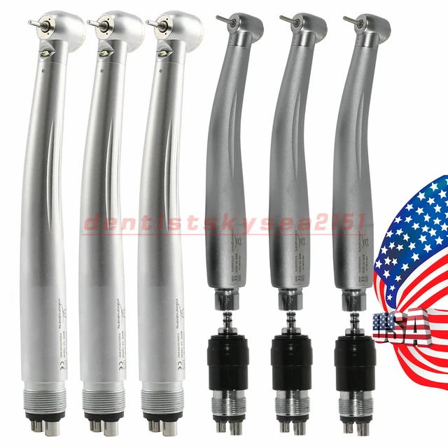 1-3* Dental 4H LED E-generator Fiber Optic / Quick Coupler High Speed Handpiece