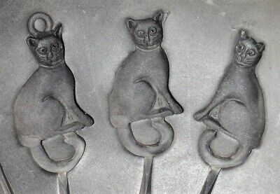 Vintage 9” Rubber Spin Casting Mold Cats Hearts Sun Flowers Ring Charms Pendants