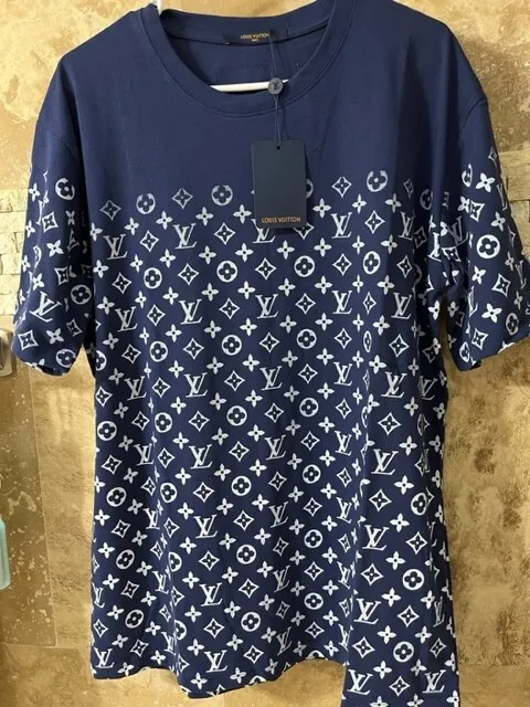 Louis Vuitton LVSE Monogram Gradient T-Shirt Dark Ocean Men's - US