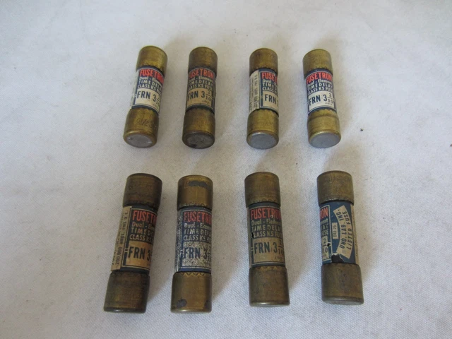 Lot De 8 Bussmann Buss Fusetron Frn3-2/10 FRN-3-2/10 3-2/10A 3/2 Amp Fusible