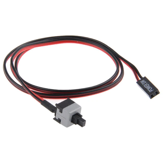 50CM PC CASE Motherboard ATX Power Switch Reset Button ON/OFF Cable