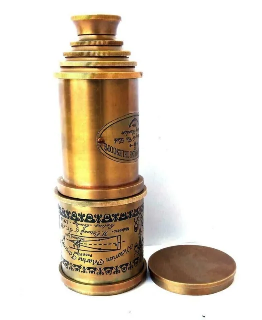 Antique Maritime Telescope Marine Nautical Brass Pirate Vintage Spyglass Stylish