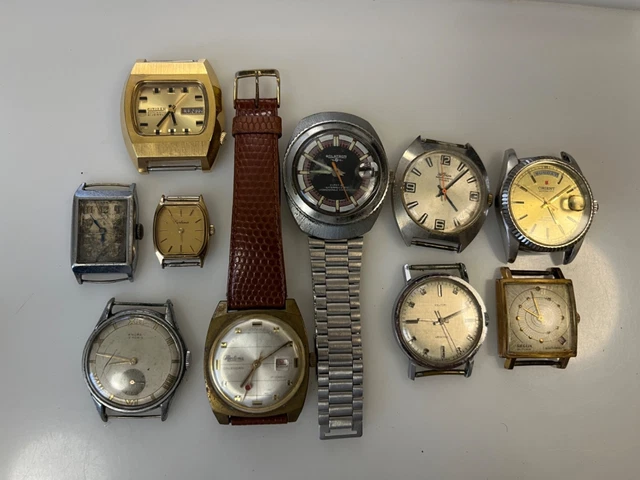 Lot De 8 Montres & Bracelets Divers - Non Testées - Occasion - Adulte Unisexe