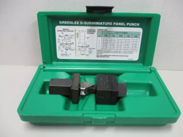 Greenlee  9-Pin D-Subminiature Panel Punch 229