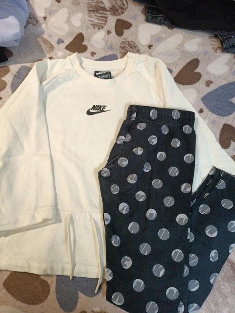 10/12 anni  ( 137/146cm) set sportivo felpa leggings Nike