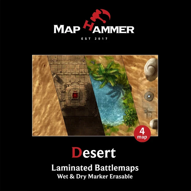Dnd Map Set D&D DESERT BATTLE Physical Map Set | Tabletop modular maps for DMs £52. ...