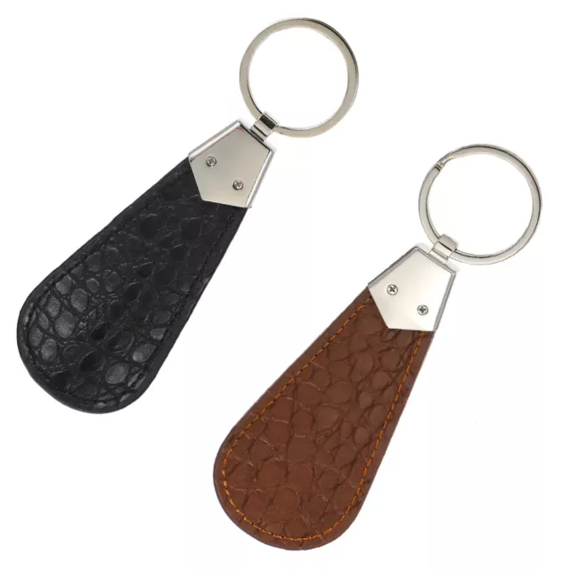 2pcs Shoe Horn Key Chain Shoe Lifting Helper for Men Women Travel-DI