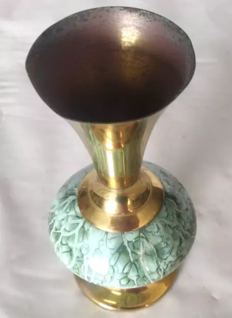Auflösung.Sehr schöne Messing-Vase mit Patina--Hingucker-Ansehen