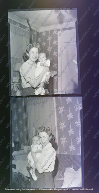 FAMOUS PHOTOGRAPHER 2 V MAIL BABY WWII NEGATIVE LOT SCARCE with envelope