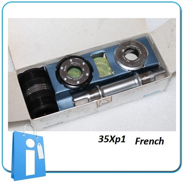 BOÎTIER DE PÉDALIER NERVAR STAR 117mm Français M35x100, 70'S EUR 15,97 - FR