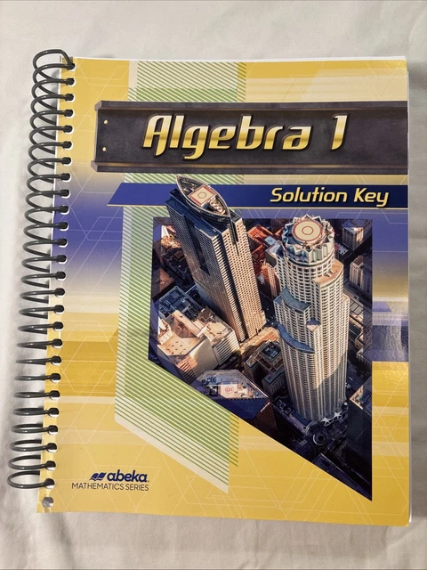 ABEKA ALGEBRA 1 Solution Key Second Edition $48.68 - PicClick CA