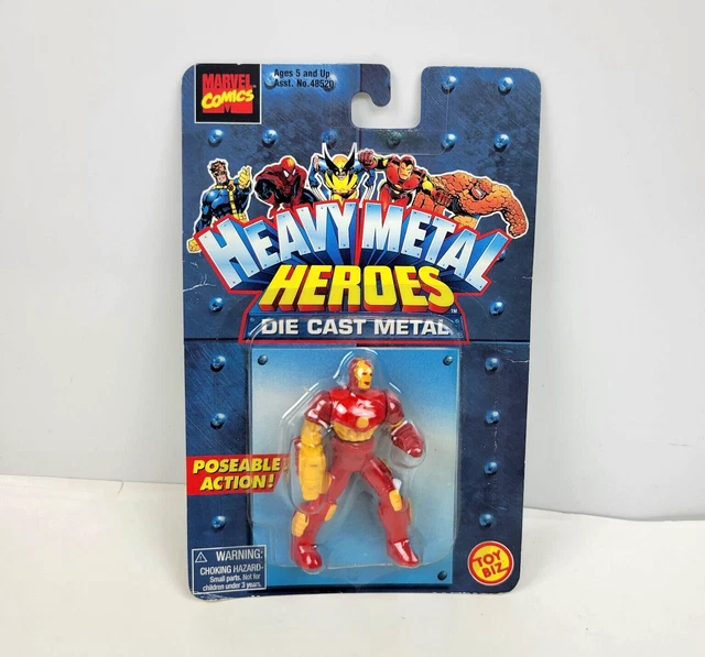 Iron Man Heavy Metal Heroes Die Cast Metal Marvel Toy Biz 1997 NEW Sealed