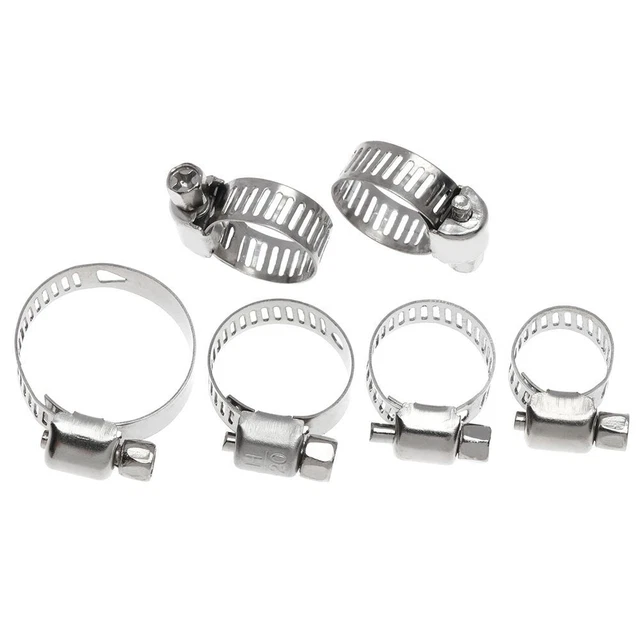 Fascette A T In Acciaio Inox GooBetter – Per Tubi E Scarichi – M6-M50, Testa Esagonale - 4