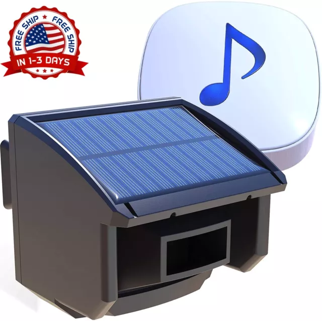 Sistema alarma sensor solar detector de movimiento resistente impermeable NUEVO