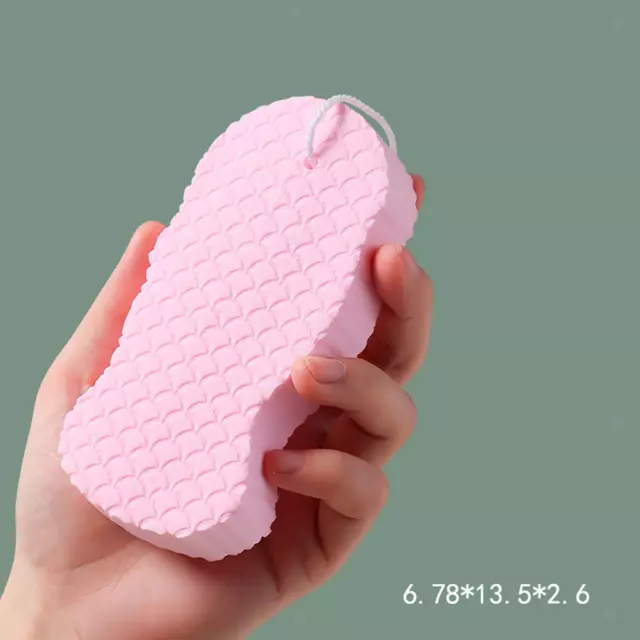 2-4pack Dead Skin Remover Showering Sponge Reusable Exfoliating Bath Sponge Pink