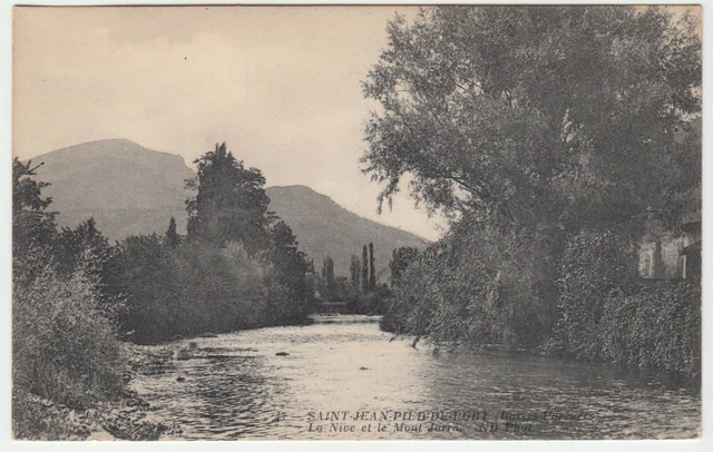 Postcard Saint Jean Pied De Port La Nive Et Le Mont Jarra