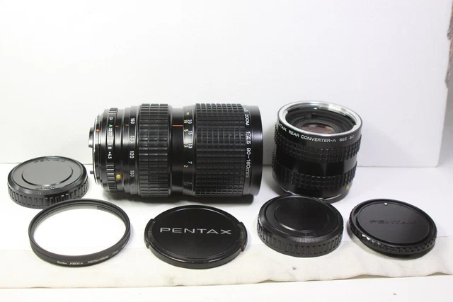 Pentax SMC PENTAX-A 645 80-160mm F/4.5 Zoom Lens & Rear Converter-A 645 2X