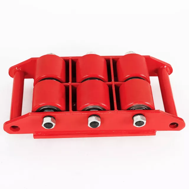 8 Ton Machine Dolly Skate Roller Heavy Duty Machinery Mover 360° Rotation Cap