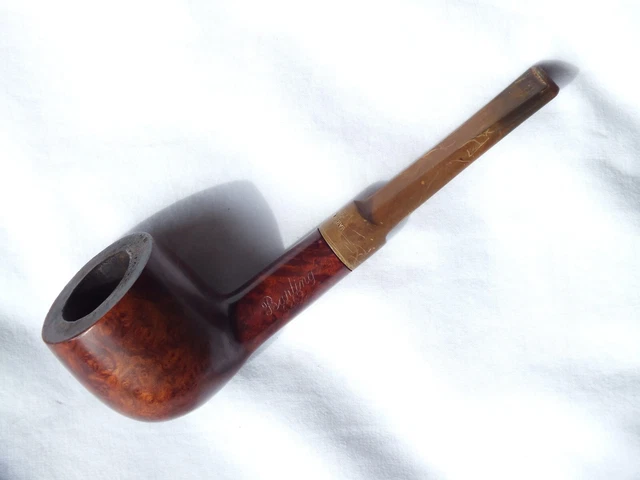 BARLING 4269, SMOOTH, deep and wide bowled, lightly smoked briar pipe £ ...