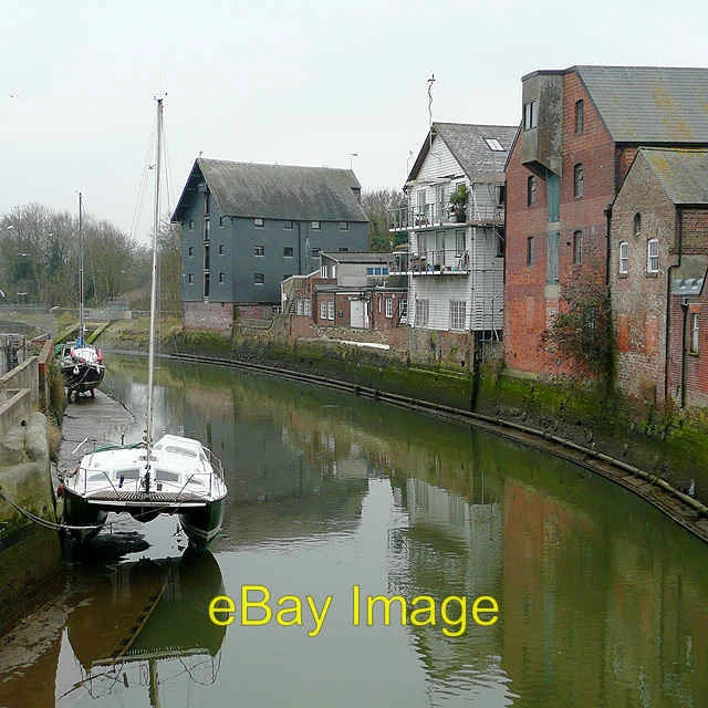 Photo 6x4 The River Ouse from Lewes Bridge, East Sussex At low tide on a  c2009