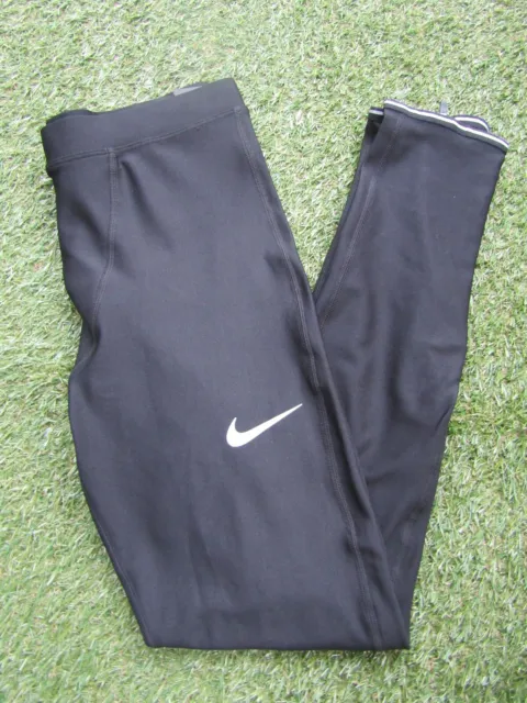 Nike Power Reflective Running Training Tights - Black - Size Large Mens DB4103
