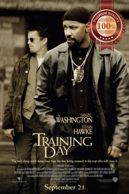 Training Day Denzel Washington Movie Original Cinema Print Premium Poster