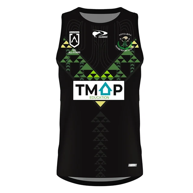 NEW ZEALAND MAORI NRL All Stars 2024 Players Training Singlet Size S