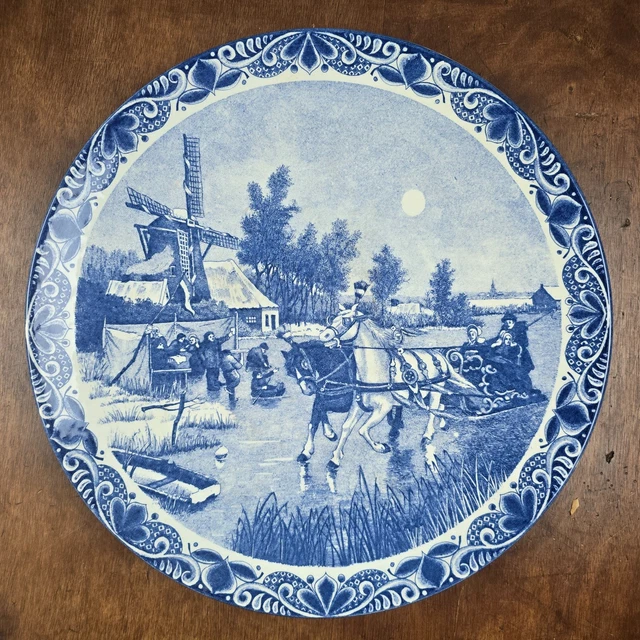 GRAND PLAT DECORATION Delfts blauw 39cm EUR 35,00 - FR