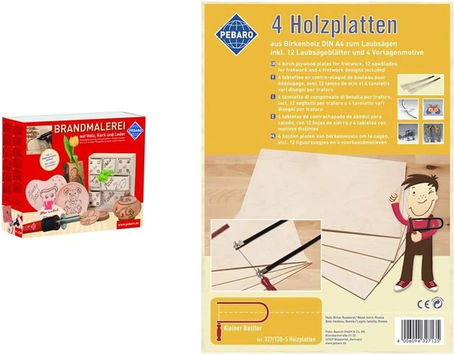 Set Pirografia Pebaro 0269 - Per Legno, Cuoio E Sughero Con 6 Punte E 3 Timbri - Foto 9