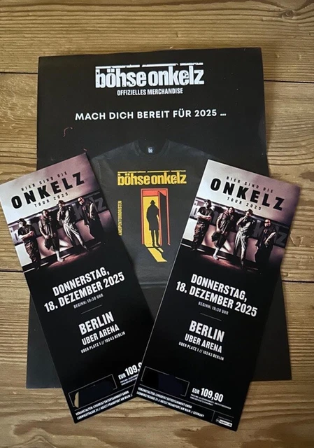  BÖHSE ONKELZ TICKETS 2025 EUR 600,00 - PicClick DE Motiv 