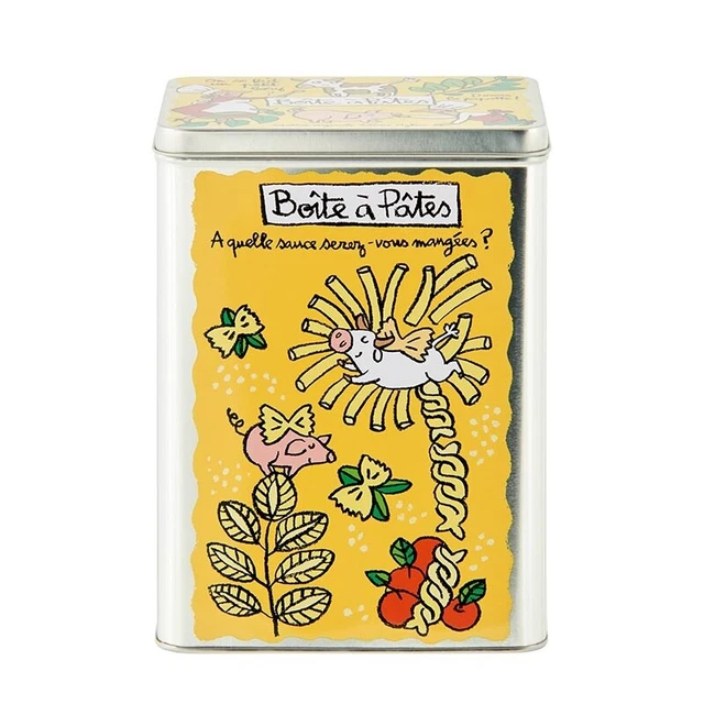DLP Boîte à Pâtes Couvercle Bois Papa Poule - Stockage Aliments | Décoration Cuisine Derrière Porte