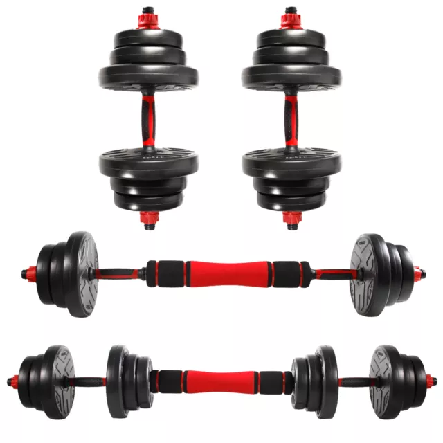 Langhantel Hantel Set Dumbbell Hantelset 2er Kurzhantel Gewichte verstellbar