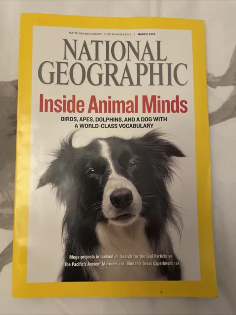 National Geographic Magazine März 2008 Inside Animal Minds Island Bhutan