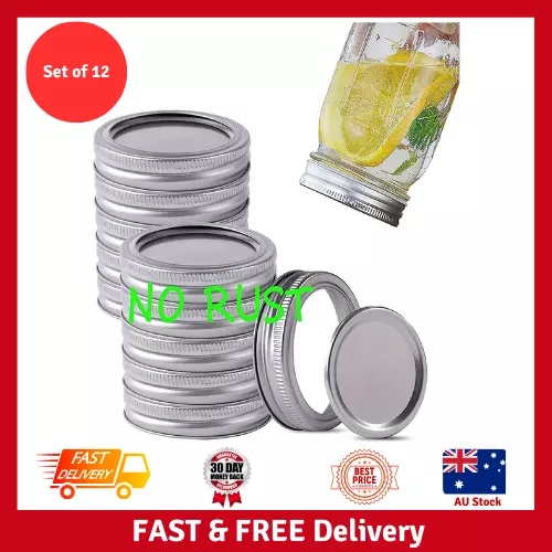 Wide Mouth Canning Lids and Rings for Ball or Kerr,Mason Jar Large Lids and Band