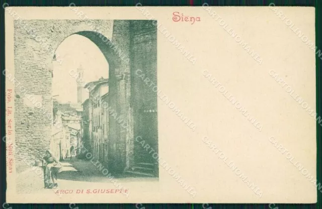 Siena città Arco di San Giuseppe cartolina MT1605