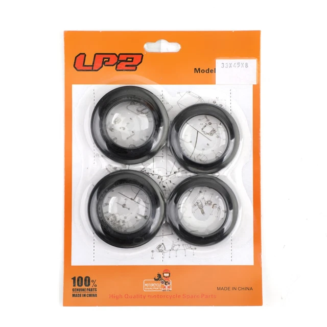 Set anello forcella con tappi antipolvere per Yamaha SRX XV CP XP 125 250 V-Star GE