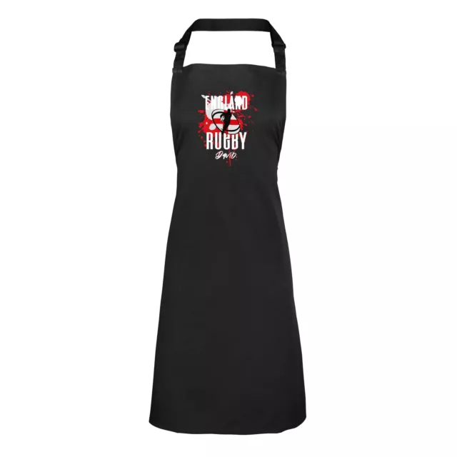 Personalised England Rugby Apron Mens Womens Supporters 6 Nations Union Gift