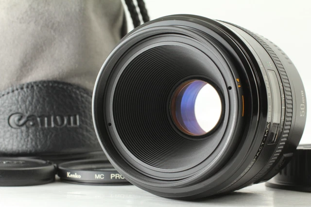 Tested [Top MINT  w/ Case] Canon Compact Macro Lens EF 50mm F2.5 AF  from JAPAN