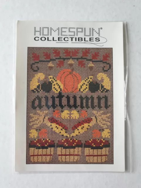 Homespun Collectibles Autumn Band Sampler Cross Stitch Chart