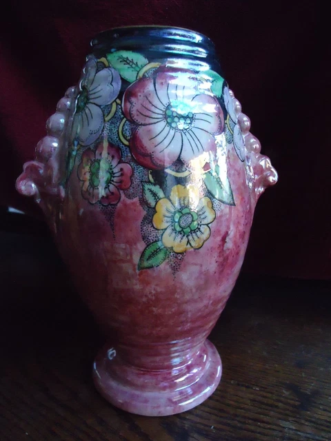 Art Deco Lustre ware Kensington Ware Vase "Gloria Pattern"