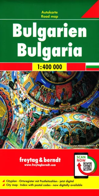 Bulgarien Autokarte 1:400000 Straßenkarte von freytag & berndt