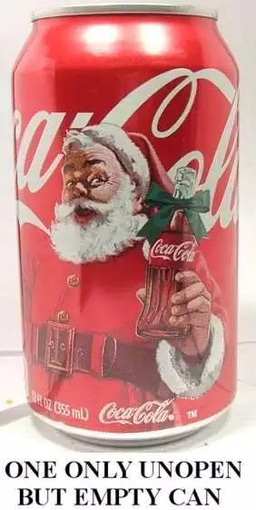 Coca-Cola Coke Vacanze di Natale Babbo Natale USA 2014 USA Vuoto Libro 355ml Can